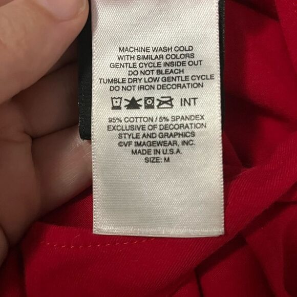 Harley Davidson 2011 Criss Cross Red Tee Shirt Size Medium “Ocean State” - Picture 6 of 7